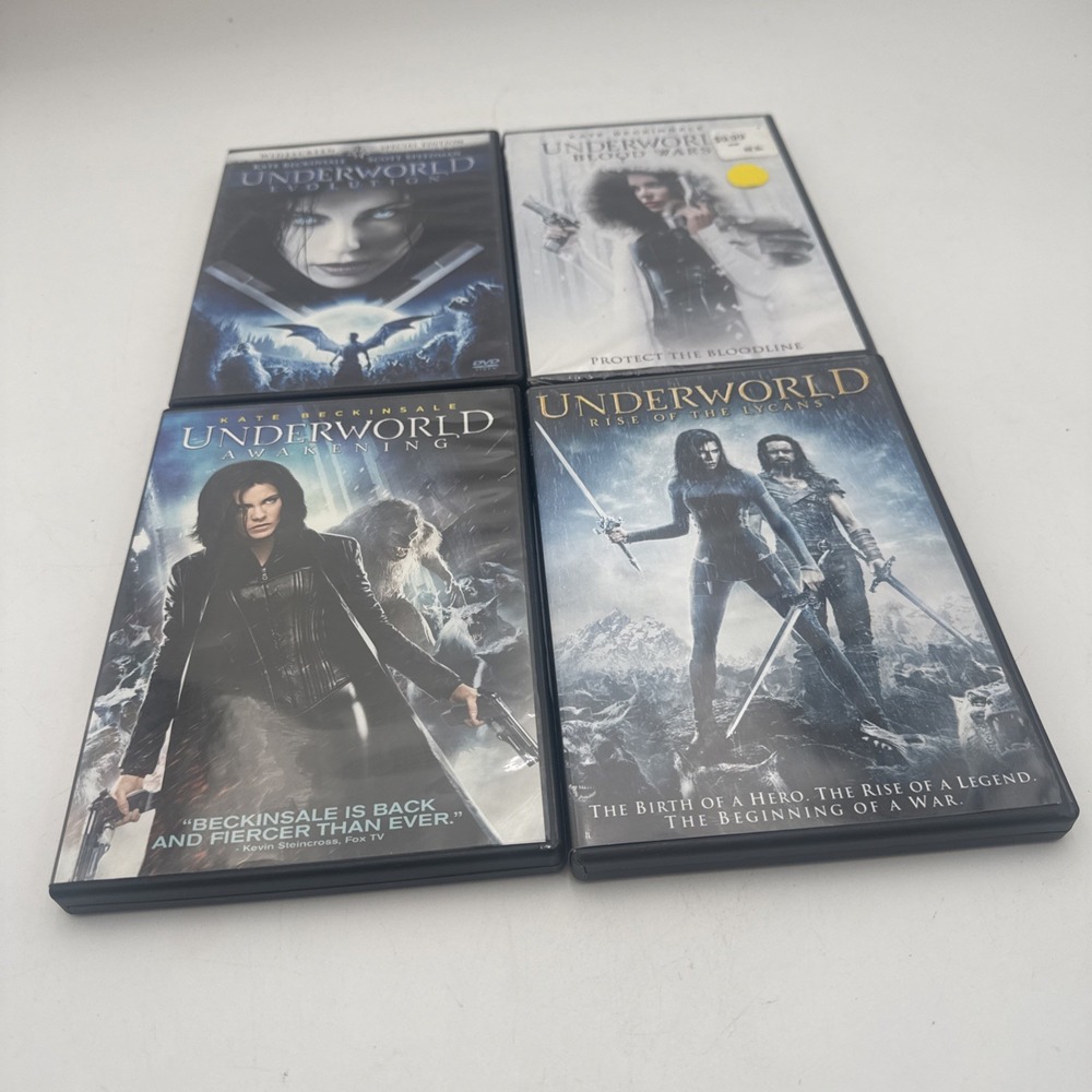 4 DVD Lot: UNDERWORLD COLLECTION (Evolution~Lycans~Awakening~Blood Wars
